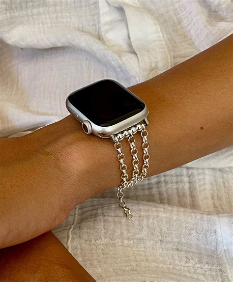 silver strap for apple watch